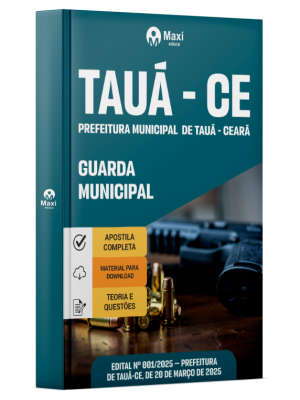 Apostila Prefeitura de Tauá  - CE - 2025 - - Guarda Municipal
