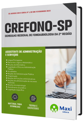 Apostila CREFONO-SP 2023 - Assistente de Administração e Serviços