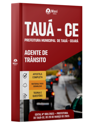 Apostila Prefeitura de Tauá  - CE - 2026 - Agente de Trânsito