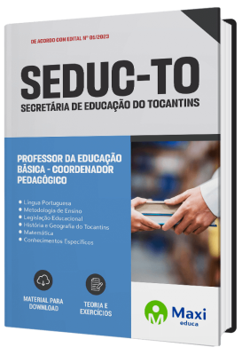 Apostila SEDUC-TO 2023 - Professor da Educação Básica - Coordenador Pedagógico