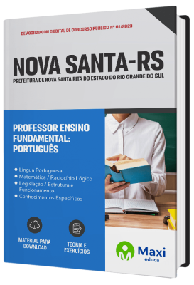 Apostila Prefeitura de Nova Santa Rita - RS 2023 - Professor – Ensino Fundamental: Português