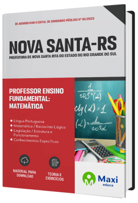 Apostila Prefeitura de Nova Santa Rita - RS 2023 - Professor – Ensino Fundamental: Matemática
