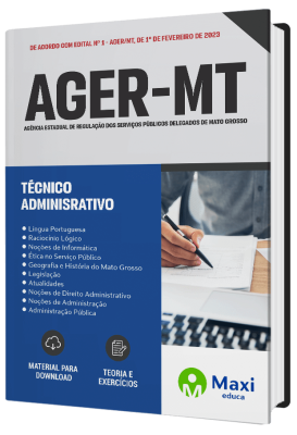 Apostila AGER-MT 2023 - Técnico Adminisrativo