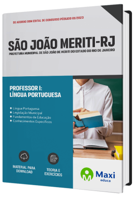 Apostila Prefeitura de São João de Meriti-RJ 2023 - Professor I – Língua Portuguesa
