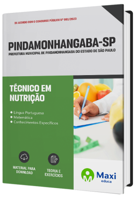Apostila Prefeitura de Pindamonhangaba - SP 2023 - Técnico em Nutrição