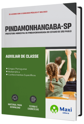 Apostila Prefeitura de Pindamonhangaba - SP 2023 - Auxiliar de Classe