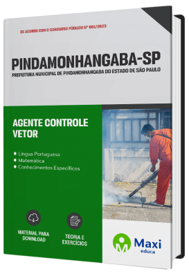 Apostila Prefeitura de Pindamonhangaba - SP 2023 - Agente Controle Vetor