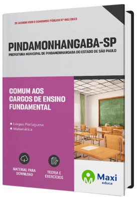 Apostila Prefeitura de Pindamonhangaba - SP 2023 - Comum aos cargos de Ensino Fundamental
