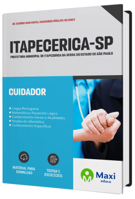 Apostila Prefeitura de Itapecerica - SP 2023 - Cuidador