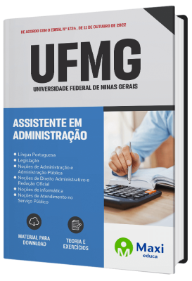 Apostila Universidade Federal de Minas Gerais - UFMG 2023 - Assistente em Administração