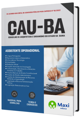 Apostila CAU-BA 2023 - Assistente Operacional