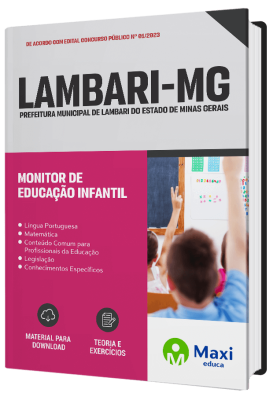 Apostila Prefeitura de Lambari - MG 2023 - Monitor de Educação Infantil