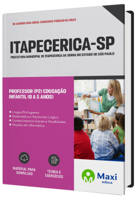 Apostila Prefeitura de Itapecerica - SP 2023 - Professor (P2) – Educação Infantil (0 a 5 anos)
