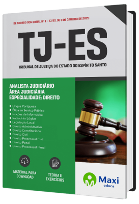 APOSTILA TJ-ES 2023 - Analista Judiciário – Área Judiciária – Especialidade – Direito