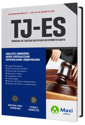 Apostila TJ-ES 2023 - Analista Judiciário – Apoio Especializado – Especialidade – Arquivologia