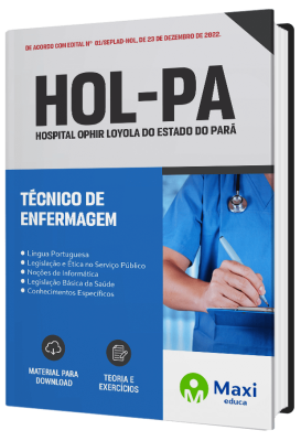 Apostila Hospital Ophir Loyola do Estado do Pará - HOL-PA - Técnico de Enfermagem
