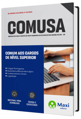 Apostila COMUSA - RS - Comum aos cargos de Nível Superior