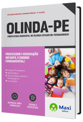 Apostila Prefeitura de Olinda - PE 2023 - Professor I (Educação Infantil e Ensino Fundamental – Anos Iniciais)