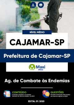 Apostila Prefeitura de Cajamar-SP - Agente de Combate às Endemias