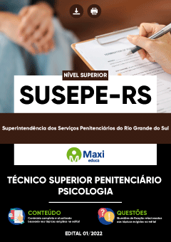 Apostila Superintendência dos Serviços Penitenciários do Rio Grande do Sul - SUSEPE-RS - Técnico Superior Penitenciário - Psicologia