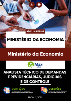 Apostila Ministério da Economia - Analista Técnico de Demandas Previdenciárias, Judiciais e de Controle