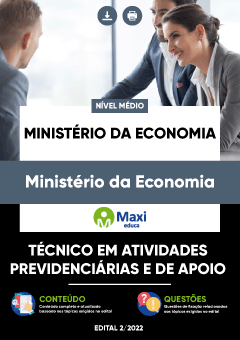 Apostila Ministério da Economia - Técnico em Atividades Previdenciárias e de Apoio