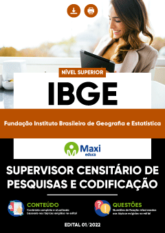 Apostila Fundação Instituto Brasileiro de Geografia e Estatística - IBGE - Supervisor Censitário de Pesquisas e Codificação