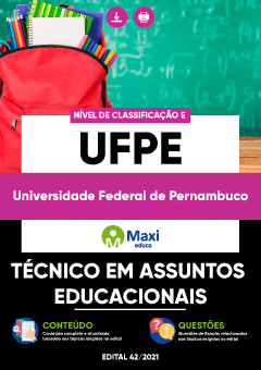 Apostila Universidade Federal de Pernambuco - UFPE - Técnico em Assuntos Educacionais