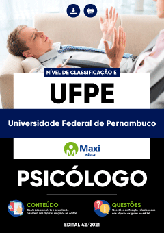Apostila Universidade Federal de Pernambuco - UFPE - Psicólogo