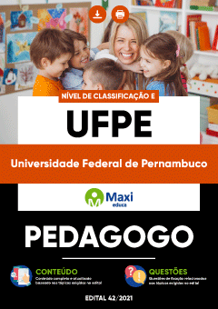 Apostila Universidade Federal de Pernambuco - UFPE - Pedagogo