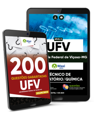 Apostila + 200 Questões Gabaritadas - Combo UFV - Técnico de Laboratório/Química