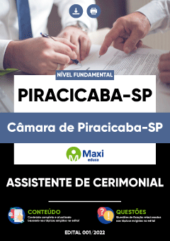 Apostila Câmara de Piracicaba-SP - Assistente de Cerimonial