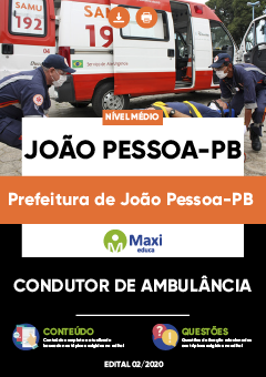 Apostila Prefeitura de João Pessoa-PB - Condutor de Ambulância
