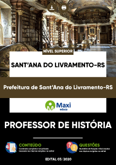 Apostila Prefeitura de Sant’Ana do Livramento-RS - Professor de História