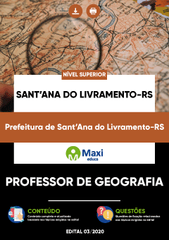 Apostila Prefeitura de Sant’Ana do Livramento-RS - Professor de Geografia