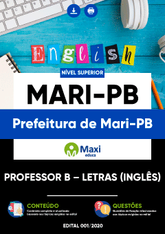Apostila Prefeitura de Mari-PB - Professor B – Letras (Inglês)