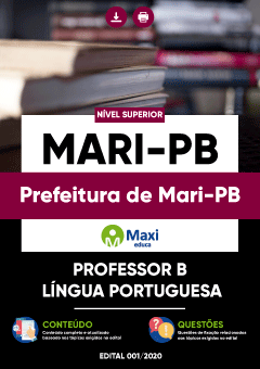 Apostila Prefeitura de Mari-PB - Professor B – Língua Portuguesa