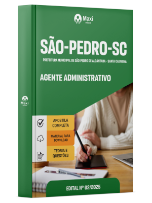 Apostila Prefeitura de São Pedro de Alcântara - SC - 2026 - Agente Administrativo