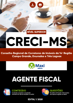 Apostila Conselho Regional de Corretores de Imóveis 14ª Região - CRECI-MS - Agente Fiscal