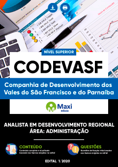Apostila Companhia de Desenvolvimento dos Vales do São Francisco e do Parnaíba - CODEVASF - Analista em Desenvolvimento Regional – Área: Administração