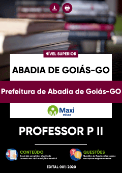 Apostila Prefeitura de Abadia de Goiás-GO - Professor P II