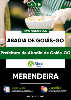 Apostila Prefeitura de Abadia de Goiás-GO - Merendeira