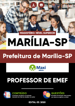 Apostila Prefeitura de Marília-SP - Professor de EMEF