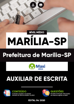 Apostila Prefeitura de Marília-SP - Auxiliar de Escrita