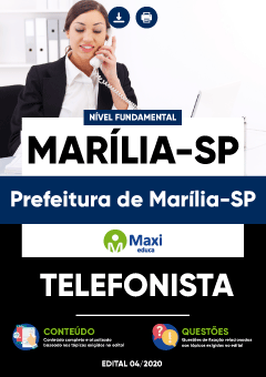 Apostila Prefeitura de Marília-SP - Telefonista