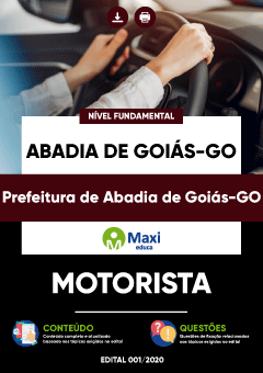 Apostila Prefeitura de Abadia de Goiás-GO - Motorista