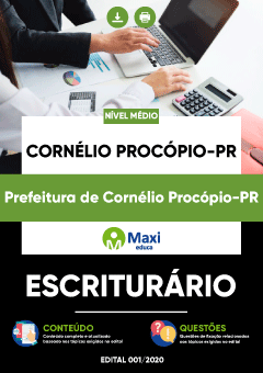 Apostila Prefeitura de Cornélio Procópio-PR - Escriturário