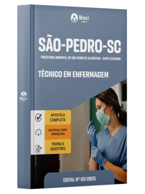 Apostila Prefeitura de São Pedro de Alcântara - SC - 2026 - Técnico em Enfermagem