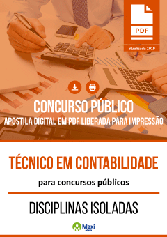 Apostila   - Técnico em Contabilidade para Concursos Públicos