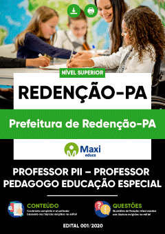 Apostila Prefeitura de Redenção-PA - Professor PII – Professor Pedagogo Educação Especial